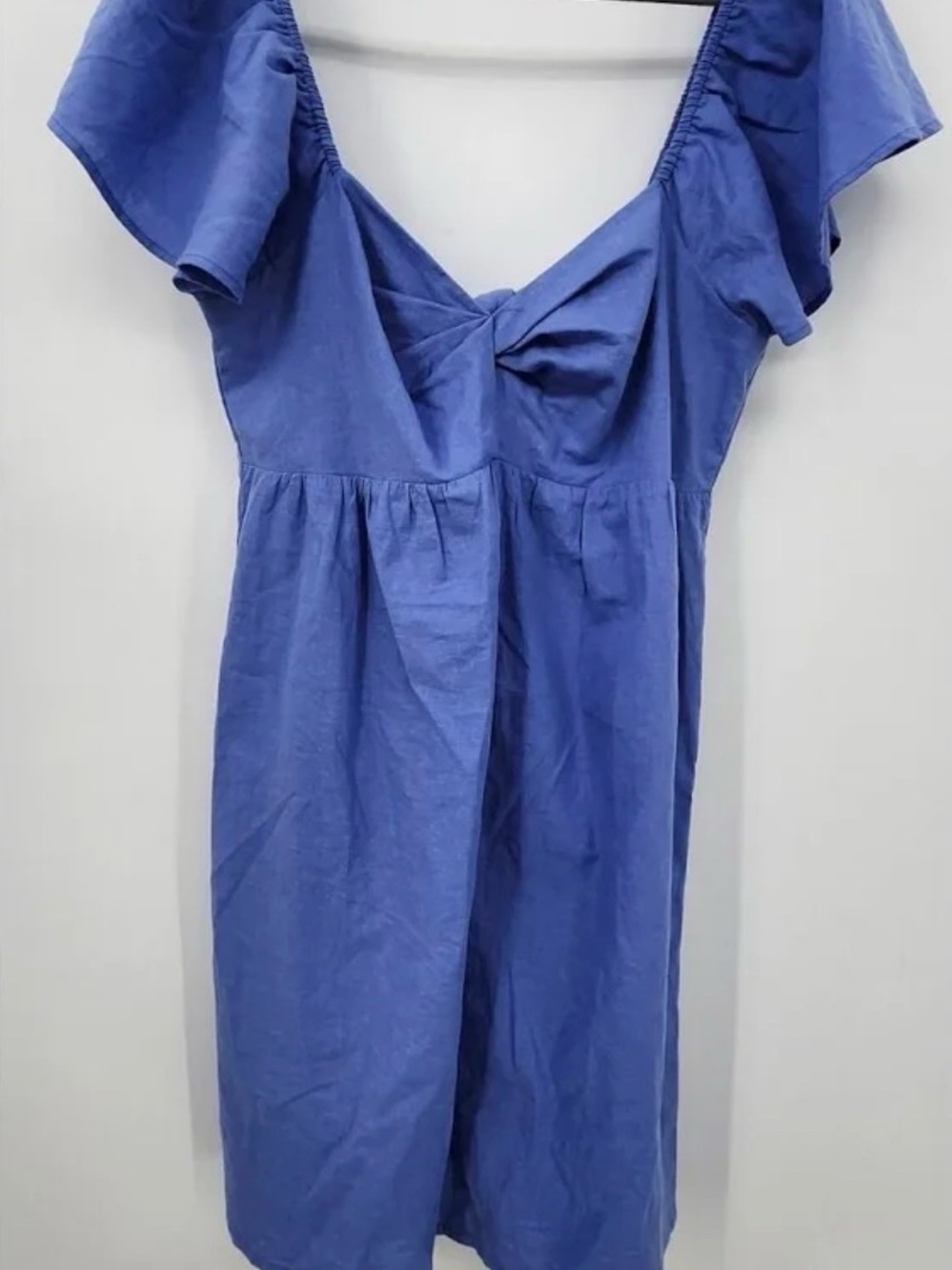 NWT LA Relaxed Young Sundress Cotton Linen Blend Bluebell Dress mini
